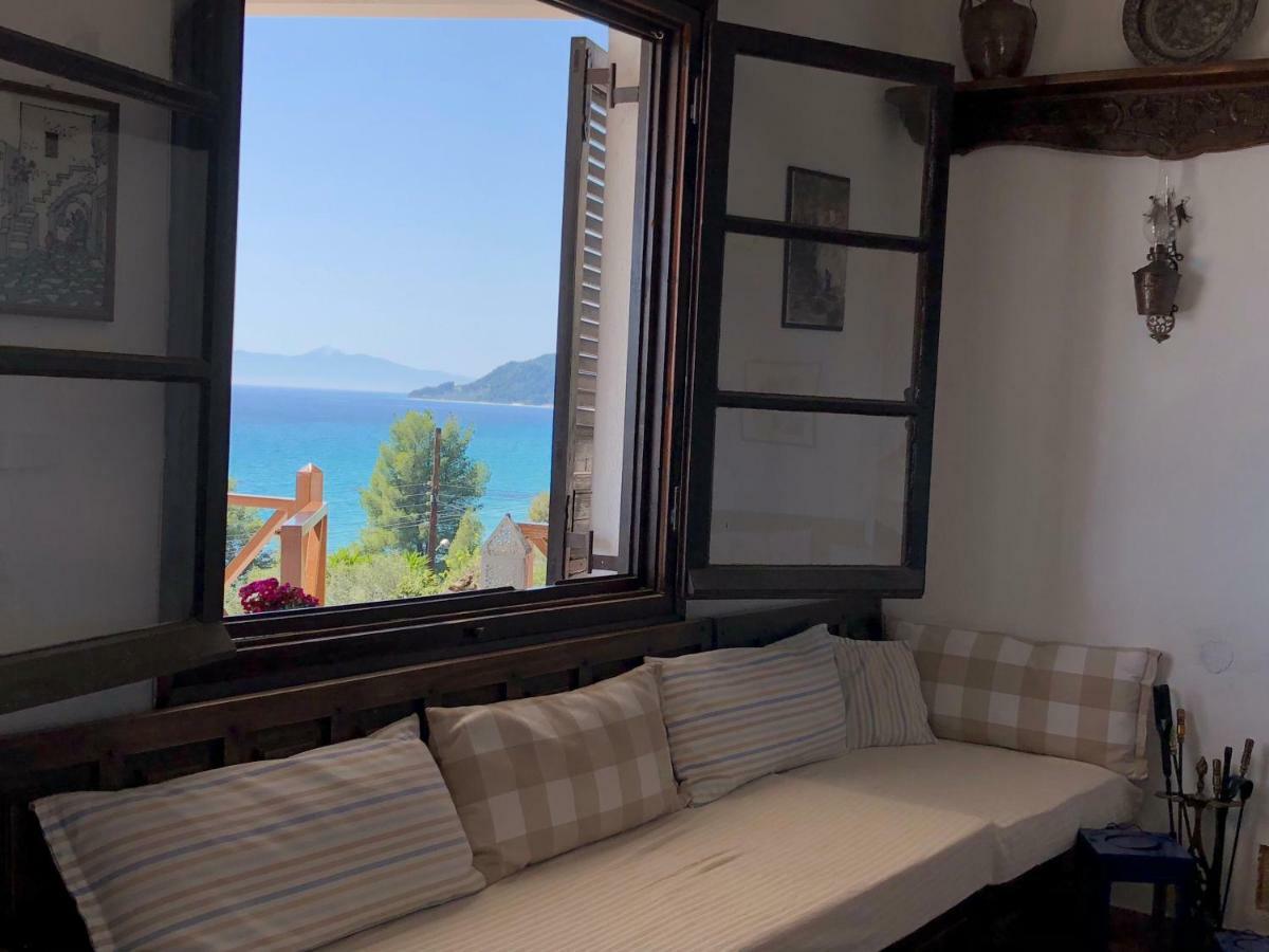 Villa Unique Sea View House Kalandra Exterior foto