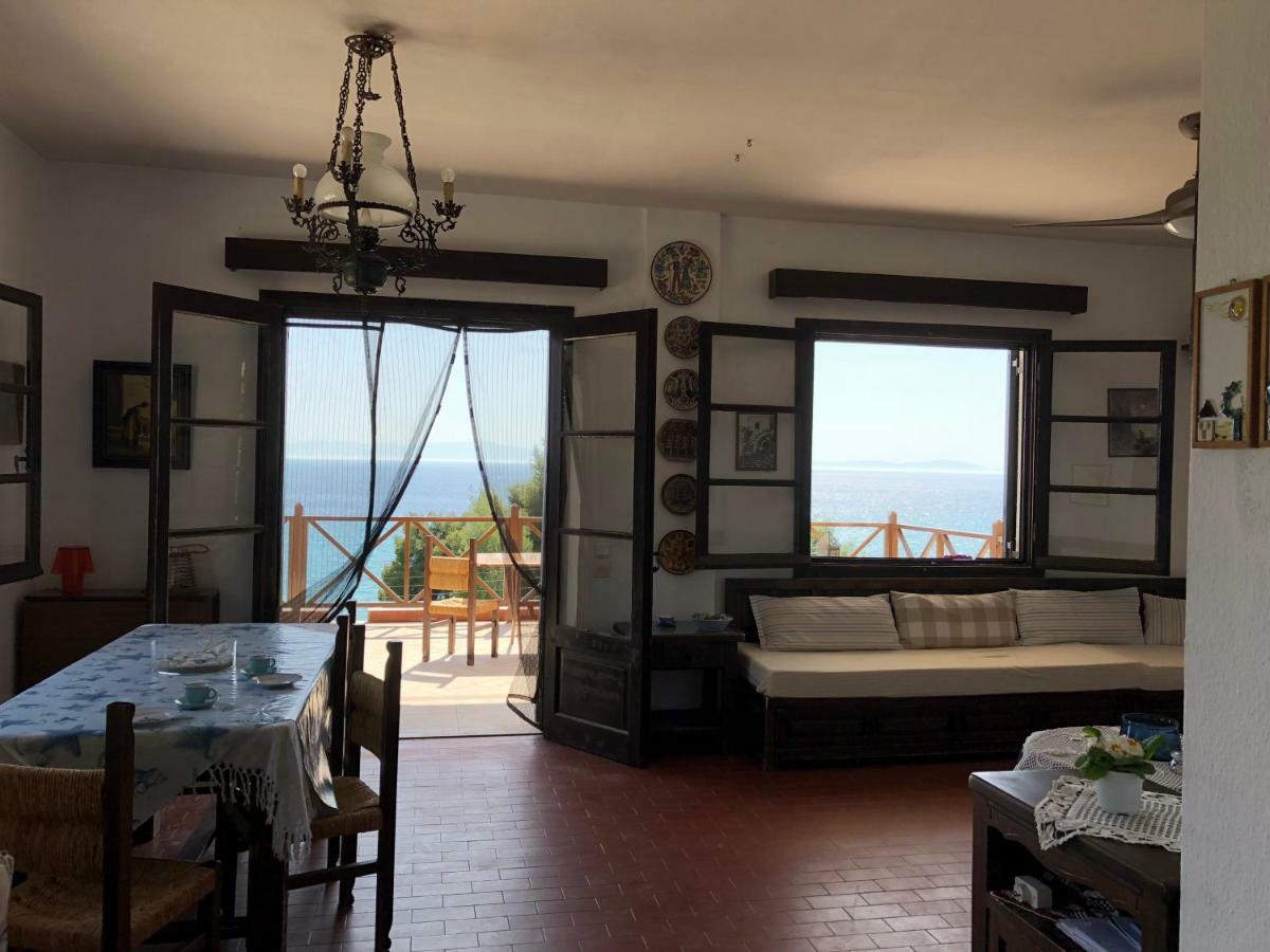 Villa Unique Sea View House Kalandra Exterior foto