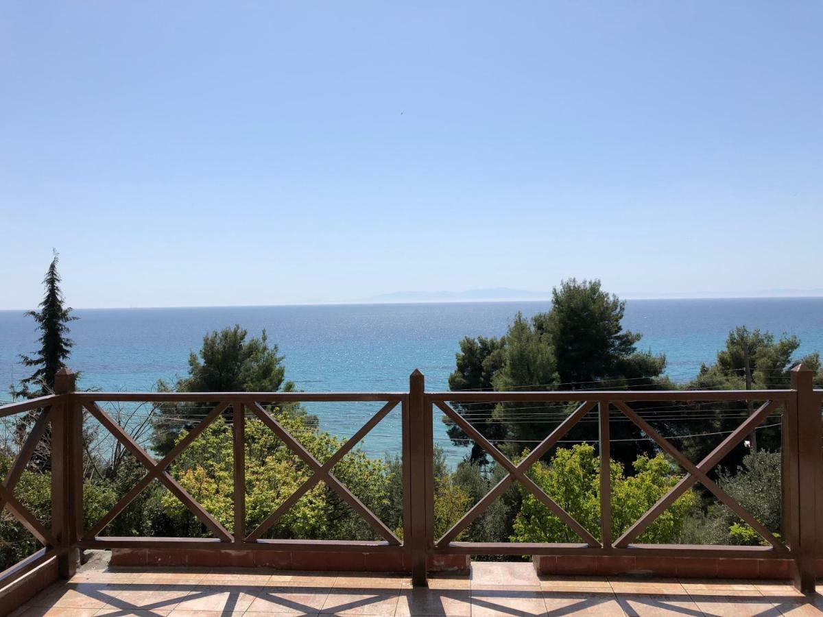 Villa Unique Sea View House Kalandra Exterior foto